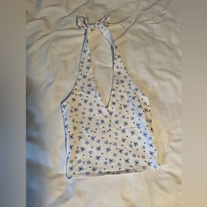 Hollister flower crop top